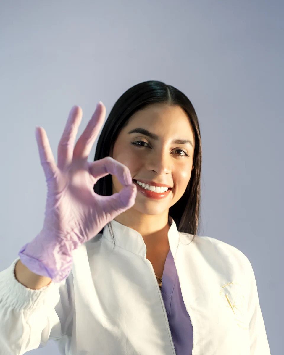 Retrato de la Dra. Katia Blanco, odontóloga
